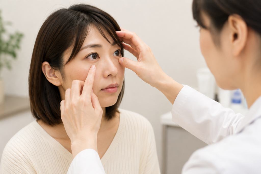 逆さまつげの原因と睫毛内反・眼瞼内反・睫毛乱生の違いを解説